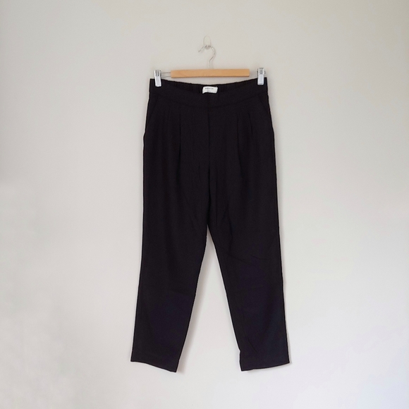 Babaton Cohen Wool Cashmere Pants Cropped Black Size 6 - Picture 7 of 15
